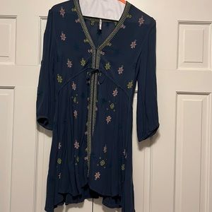Womens Blue Free People Dress